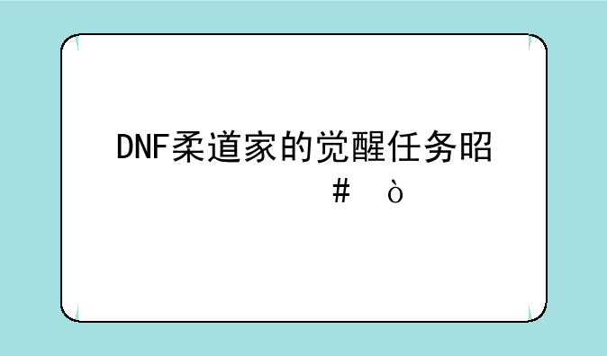 DNF柔道家的觉醒任务是什么？