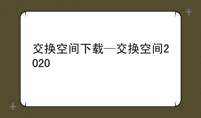 交换空间下载—交换空间2020